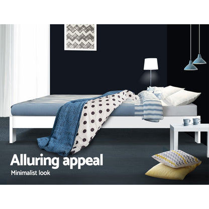 Artiss Bed Frame Queen Wooden Bed Base Frame Size Timber Mattress Platform-Bed Frames-PEROZ Accessories