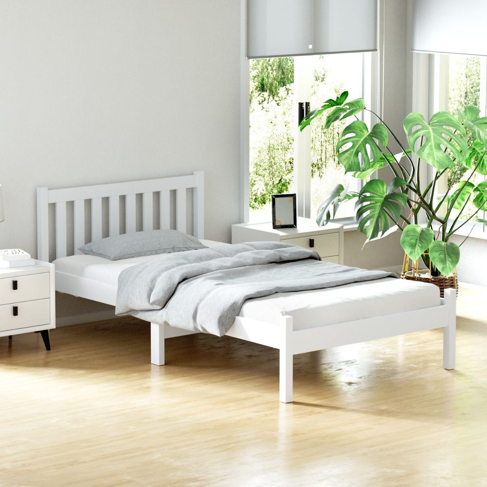 Artiss Bed Frame King Single Wooden Timber Mattress Size Base Bedroom-Bed Frames-PEROZ Accessories
