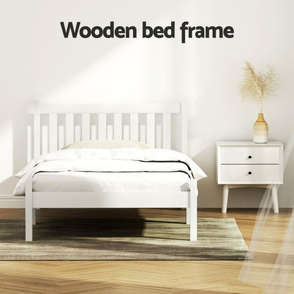 Artiss Bed Frame King Single Wooden Timber Mattress Size Base Bedroom-Bed Frames-PEROZ Accessories