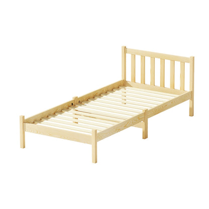 Artiss Bed Frame Wooden Single Size SOFIE Pine Timber Mattress Base OAK-Furniture > Bedroom-PEROZ Accessories
