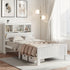 Artiss Bed Frame King Single Size Wooden with 3 Shelves Bed Head White-Bed Frames-PEROZ Accessories