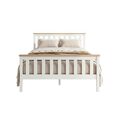 Artiss Double Full Size Wooden Bed Frame PONY Timber Mattress Base Bedroom Kids-Bed Frames-PEROZ Accessories