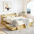 Artiss Bed Frame Queen Size with Charging Ports and 2 Drawers AURA-Furniture > Dining > Kitchen & Dining Chairs-PEROZ Accessories