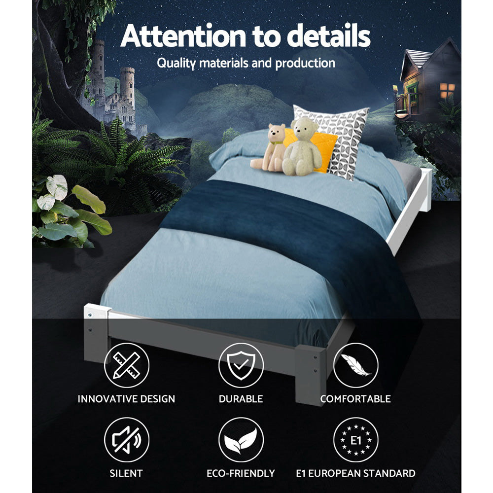 Artiss Bed Frame King Single Size Wooden Mattress Base Timber Platform JADE-Bed Frames-PEROZ Accessories