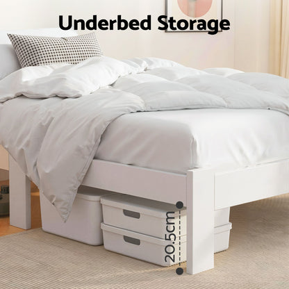 Artiss Bed Frame Single Wooden Bed Base Frame Size JADE Timber Mattress Platform-Furniture > Bedroom-PEROZ Accessories