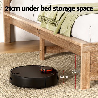 Artiss King Single Bed Frame Wooden Bed Base-Furniture > Bar Stools &amp; Chairs > Arm Chairs &amp; Recliners-PEROZ Accessories