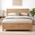 Artiss Single Bed Frame Wooden Bed Base Walnut-Furniture > Bedroom > Beds & Bed Frames-PEROZ Accessories