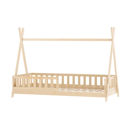 Artiss Bed Frame Wooden Kids House Frames Oak PUAH-Furniture &gt; Living Room-PEROZ Accessories