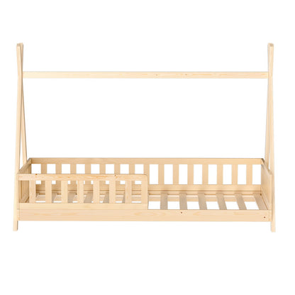 Artiss Bed Frame Wooden Kids House Frames Oak PUAH-Furniture &gt; Living Room-PEROZ Accessories