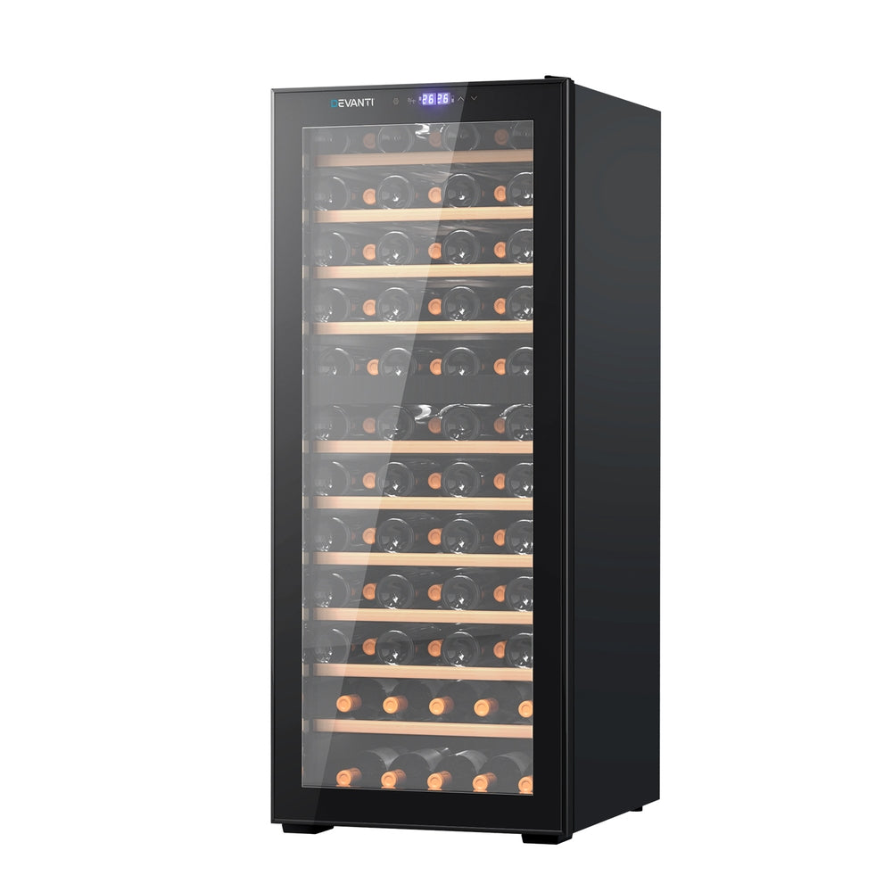 Devanti Wine Cooler Fridge Compressor Dual Zone 80 Bottles-Appliances &gt; Appliances Others-PEROZ Accessories