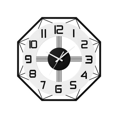 Artiss 60CM Wall Clock Octagon-Home &amp; Garden &gt; Decor-PEROZ Accessories