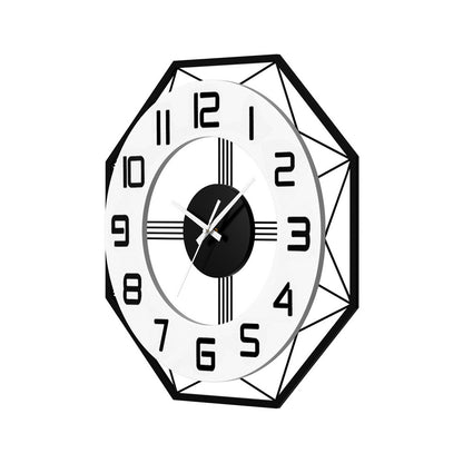 Artiss 60CM Wall Clock Octagon-Home &amp; Garden &gt; Decor-PEROZ Accessories
