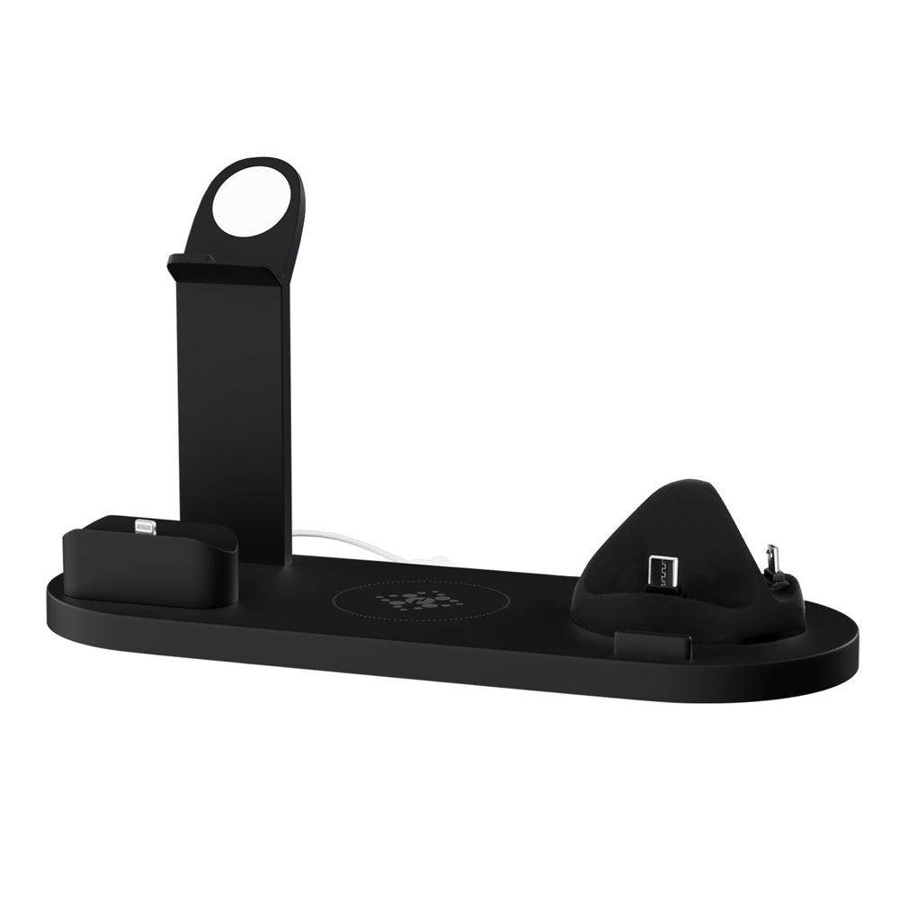 Devanti 4 in 1 Wireless Charger Multi-function Station for Phone Airpod iWatch 15W-Electronics &gt; Mobile Accessories-PEROZ Accessories