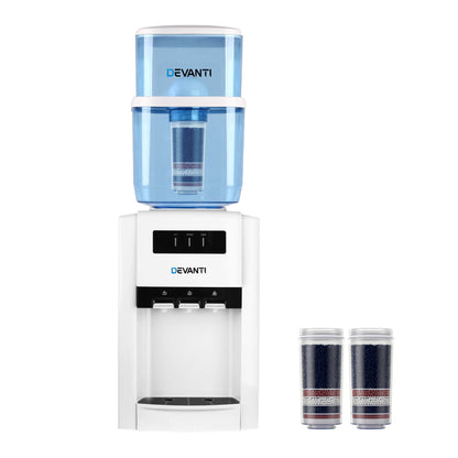 Devanti Water Cooler Dispenser Bench Top 22L w/2 Filter-Water Dispensers-PEROZ Accessories