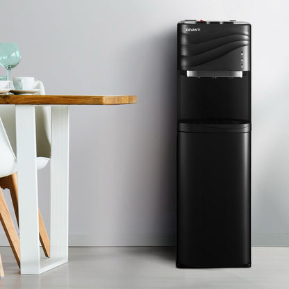Devanti Water Cooler Dispenser Bottom Load Black-Appliances &gt; Kitchen Appliances &gt; Water Dispensers-PEROZ Accessories