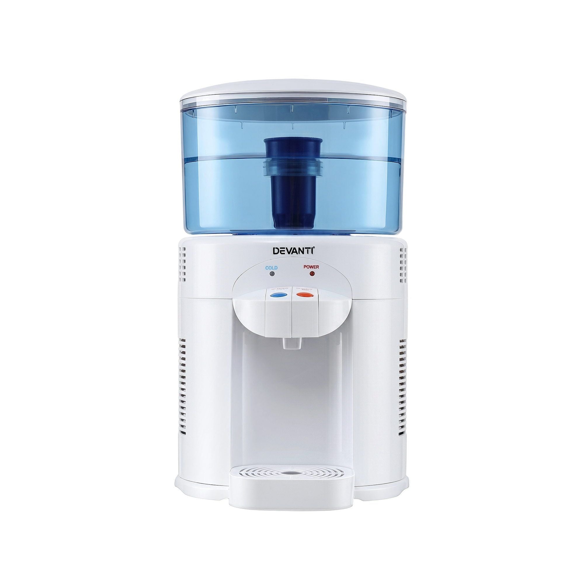 Devanti 5L Bench Top Water Cooler Dispenser with Filter 2 Taps Countertop Water Purifier-Appliances > Kitchen Appliances > Water Dispensers-PEROZ Accessories