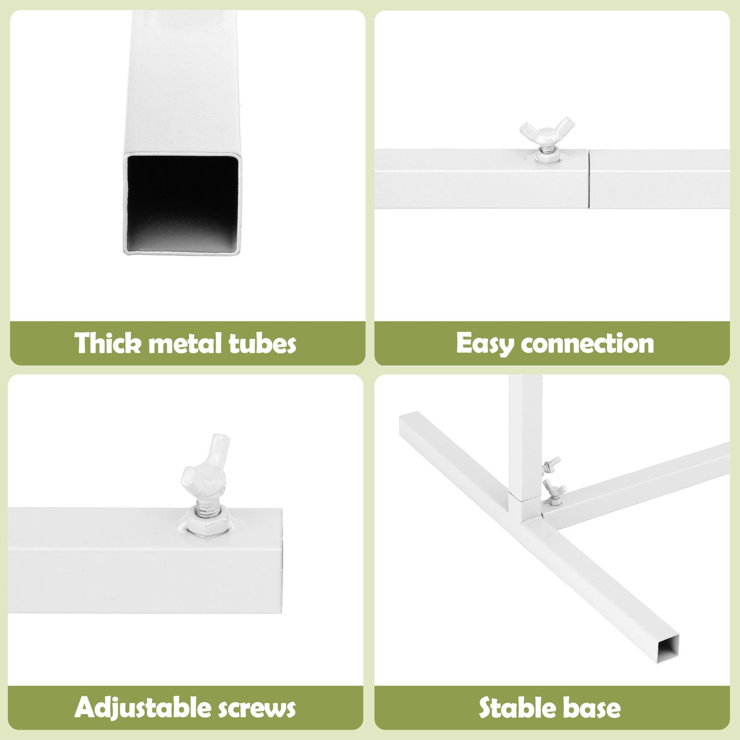 Wedding Arch Backdrop Stand Set of 3 Metal Wedding Arched Frame White, Easy to Assemble, Stable Balloon Arch Standfor Wedding, Baby Shower, Party Decoration-Occasions > Wedding Accessories > Other Wedding Decorations-PEROZ Accessories