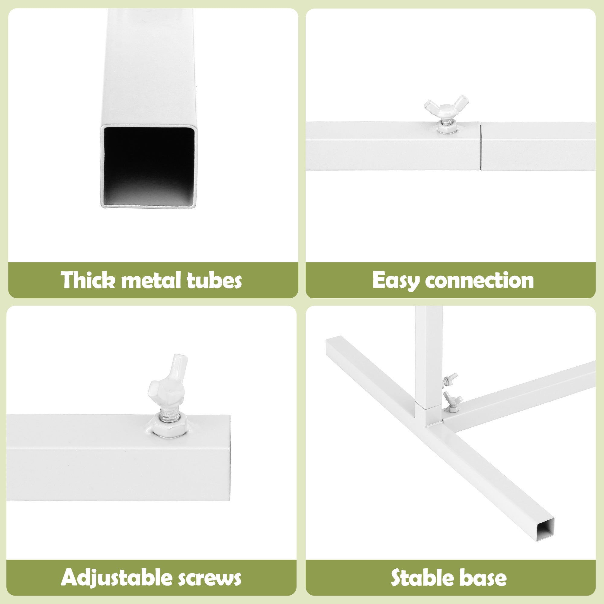 Wedding Arch Backdrop Stand Set of 3 Metal Wedding Arched Frame White, Easy to Assemble, Stable Balloon Arch Standfor Wedding, Baby Shower, Party Decoration-Occasions > Wedding Accessories > Other Wedding Decorations-PEROZ Accessories