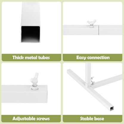 Wedding Arch Backdrop Stand Set of 3 Metal Wedding Arched Frame White, Easy to Assemble, Stable Balloon Arch Standfor Wedding, Baby Shower, Party Decoration-Occasions > Wedding Accessories > Other Wedding Decorations-PEROZ Accessories