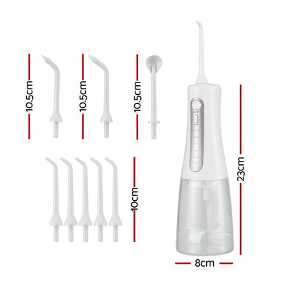 Devanti Cordless Water Flosser Dental Oral Irrigator White-Health &amp; Beauty > Personal Care > Oral Care-PEROZ Accessories