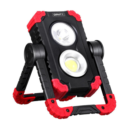 Giantz Work Light Rechargeable Torch USB Cordless LED Lamp 360°Rotation Folding-Electronics &gt; USB Gadgets-PEROZ Accessories
