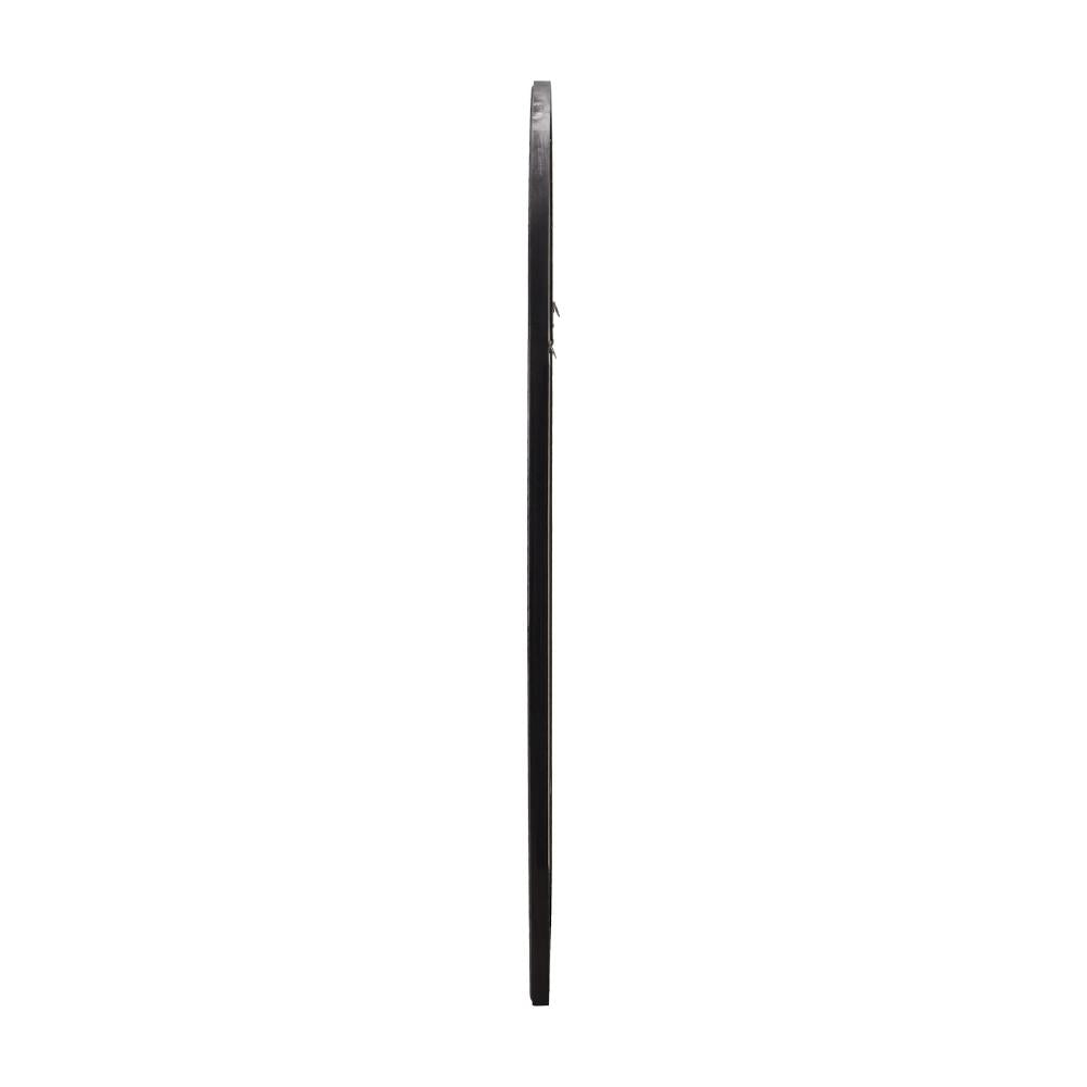 Oikiture Window Mirror Arched Wall Mirrors 130x70cm Black-Window Mirrors-PEROZ Accessories