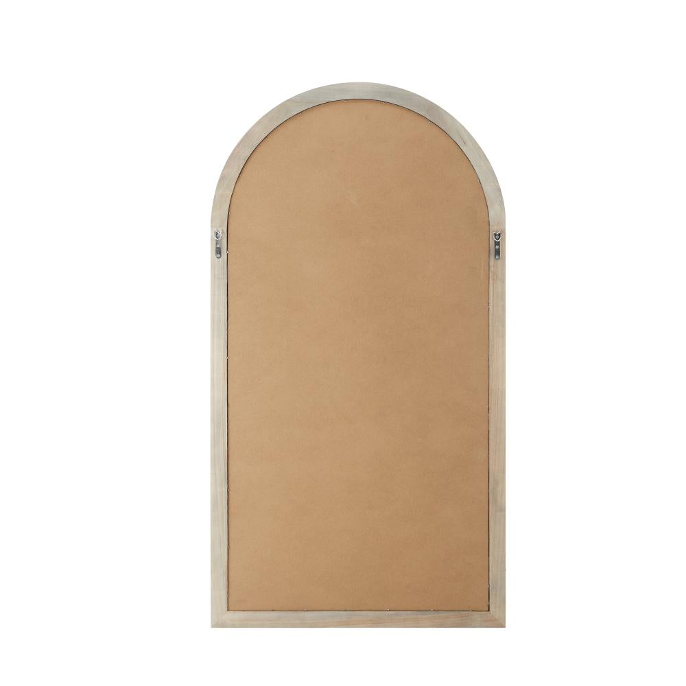 Oikiture Window Mirror Arched Wall Mirrors 130x70cm Black-Window Mirrors-PEROZ Accessories