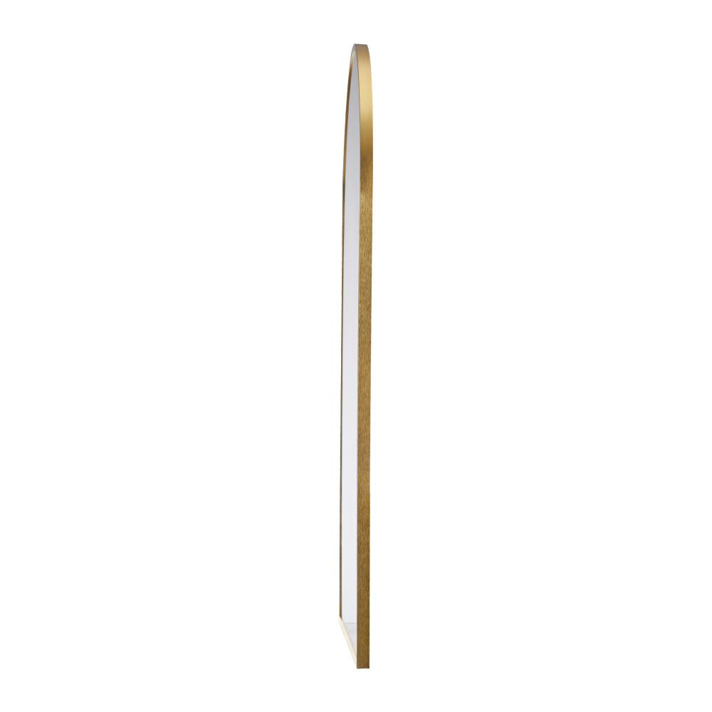 Oikiture Wall Mirrors 86x50cm Arched Gold-Wall Mirrors-PEROZ Accessories
