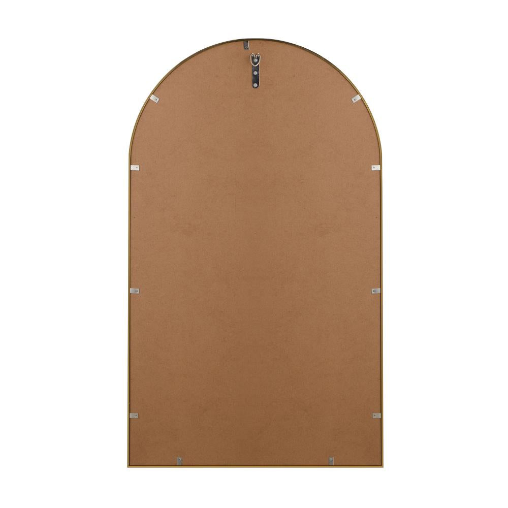 Oikiture Wall Mirrors 86x50cm Arched Gold-Wall Mirrors-PEROZ Accessories