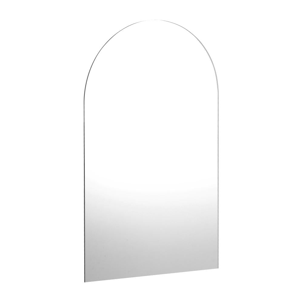 Oikiture Wall Mirrors 86x50cm Arched Frameless-Wall Mirrors-PEROZ Accessories
