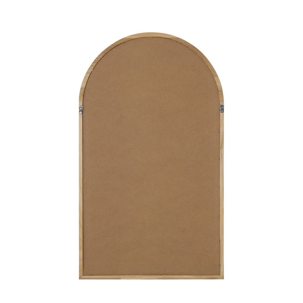 Oikiture Arched Wall Mirrors 86x50cm Wooden Set of 2-Wall Mirror-PEROZ Accessories
