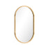 Oikiture Wall Mirror Oval Wooden 84x50cm-Wall Mirror-PEROZ Accessories