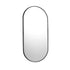 Oikiture Wall Mirrors Oval Black 76x31cm-Wall Mirrors-PEROZ Accessories