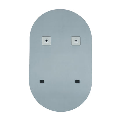 Oikiture Wall Mirrors Oval Frameless 84x50cm-Wall Mirrors-PEROZ Accessories