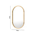 Oikiture Wall Mirrors Oval Wooden 84x50cm-Wall Mirrors-PEROZ Accessories