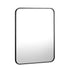 Oikiture Wall Mirrors Black Metal Frame 65x50cm Rectangle-Wall Mirrors-PEROZ Accessories