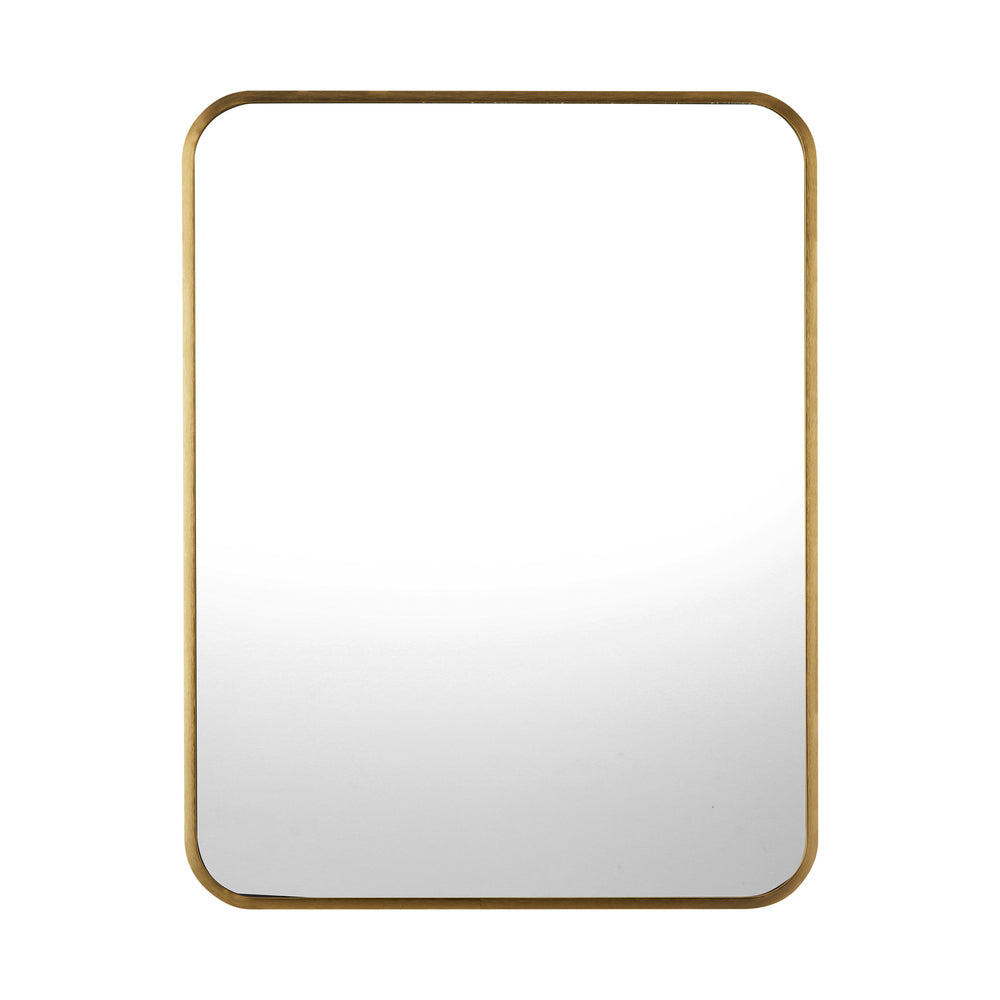 Oikiture Wall Mirrors Rectangle Mirror 65x50cm Gold Set of 2-Wall Mirror-PEROZ Accessories
