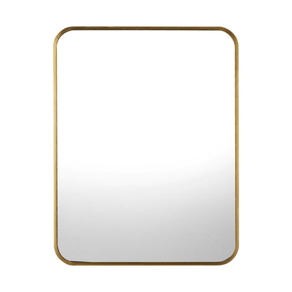 Oikiture Wall Mirrors Rectangle Mirror 65x50cm Gold Set of 2-Wall Mirror-PEROZ Accessories