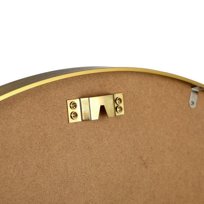 Oikiture Wall Mirrors Round 70cm Makeup Mirror Vanity Home Decro Gold Bathroom-Wall Mirrors-PEROZ Accessories