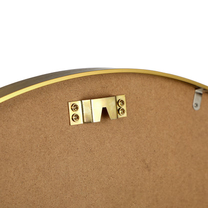 Oikiture Wall Mirrors Round 70cm Gold Set of 2-Wall Mirror-PEROZ Accessories