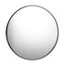 Oikiture Wall Mirrors Round 80cm Black Set of 2-Wall Mirror-PEROZ Accessories