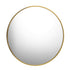 Oikiture Wall Mirrors Round Makeup Mirror Vanity Home Decorative Gold 80cm-Wall Mirrors-PEROZ Accessories