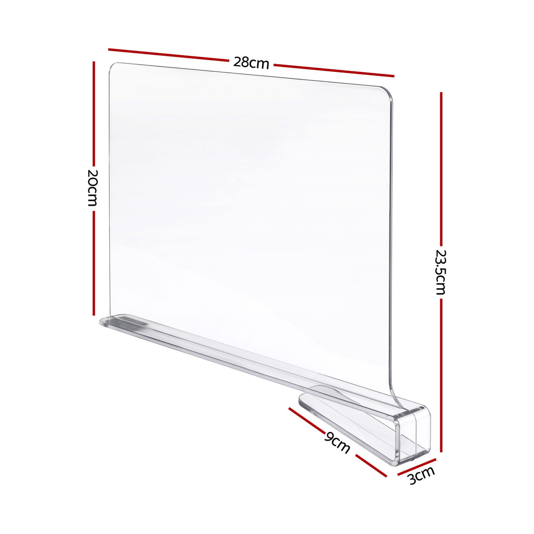Artiss 6 Pack Closet Organizers and Storage Clear Shelf Dividers-Health &amp; Beauty > Personal Care > Deodorants &amp; Anti-Perspirants-PEROZ Accessories