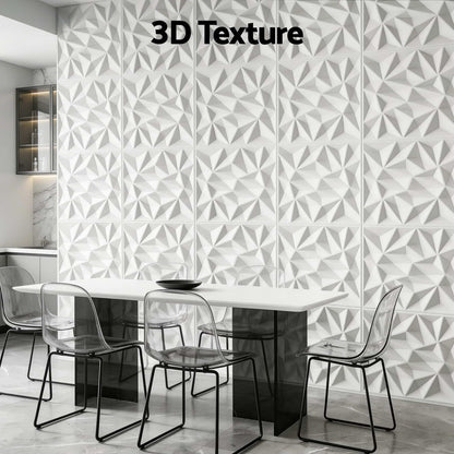Artiss 3D Wall Panels Diamond PVC Decorative Panels 50x50cm Set of 15 Feature Wall-Home &amp; Garden > Decor > Wallpaper-PEROZ Accessories