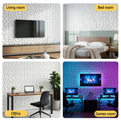 Artiss 3D Wall Panels PVC Decorative Panels 50x50cm Set of 15 Feature Wall Poly-Home &amp; Garden > Decor > Wallpaper-PEROZ Accessories