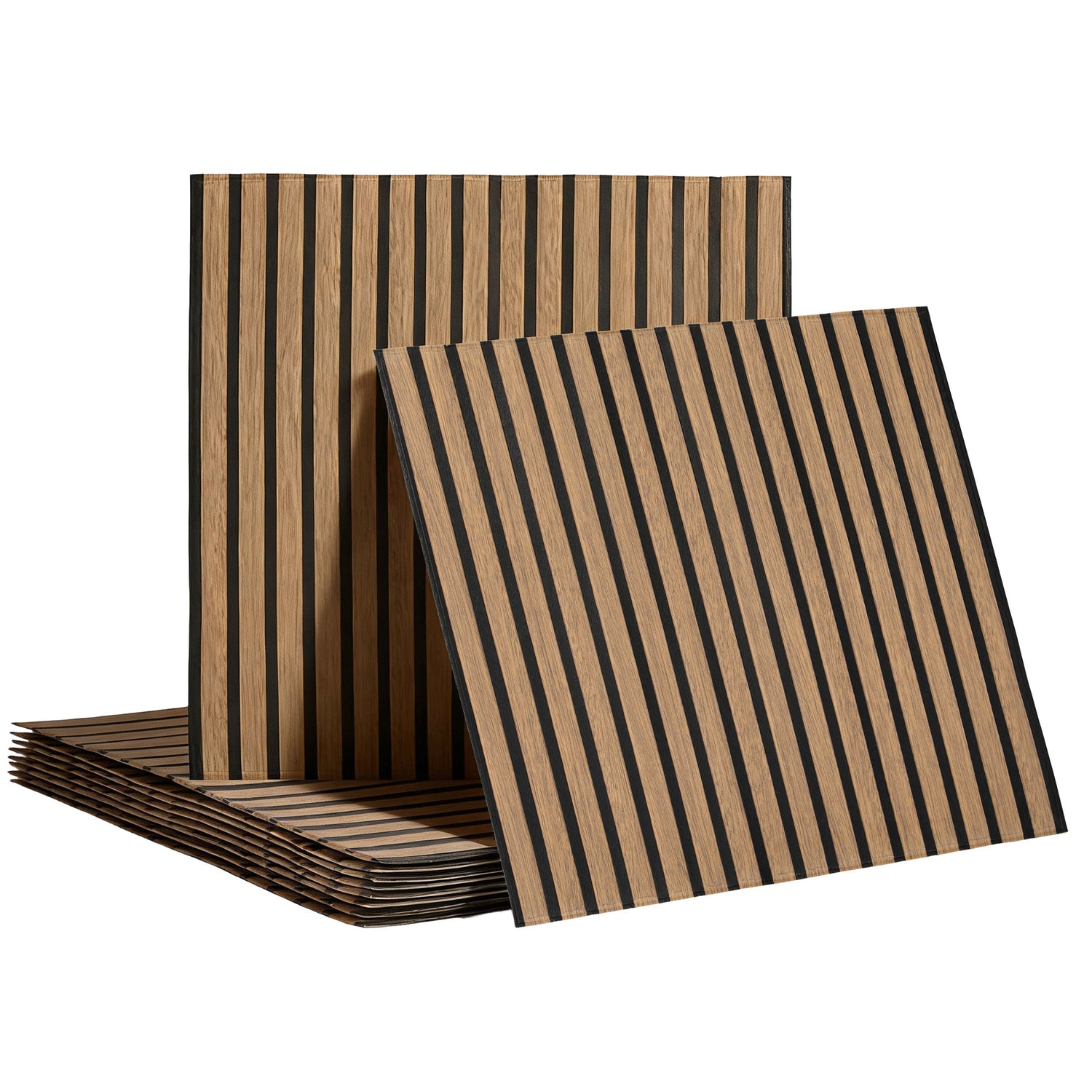 Artiss 10PCS Peel and Stick Wall Panels Tiles 68X68CM Self Adhesive for Home Office Studio Brown-Home &amp; Garden > Decor > Wallpaper-PEROZ Accessories