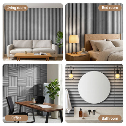 Artiss 10PCS Peel and Stick Wall Panels Tiles 68X68CM Self Adhesive for Home Office Studio Grey-Home &amp; Garden > Decor > Wallpaper-PEROZ Accessories