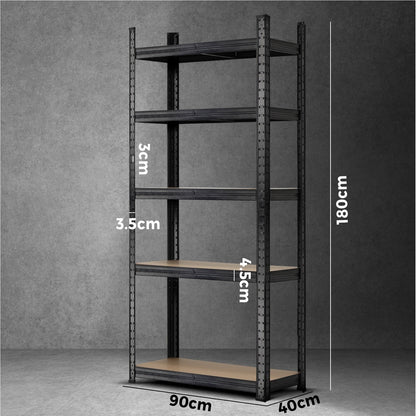 Sharptoo Garage Shelving Shelves Warehouse Storage Rack Steel Pallet Racking1.8m-Warehouse Rack-PEROZ Accessories
