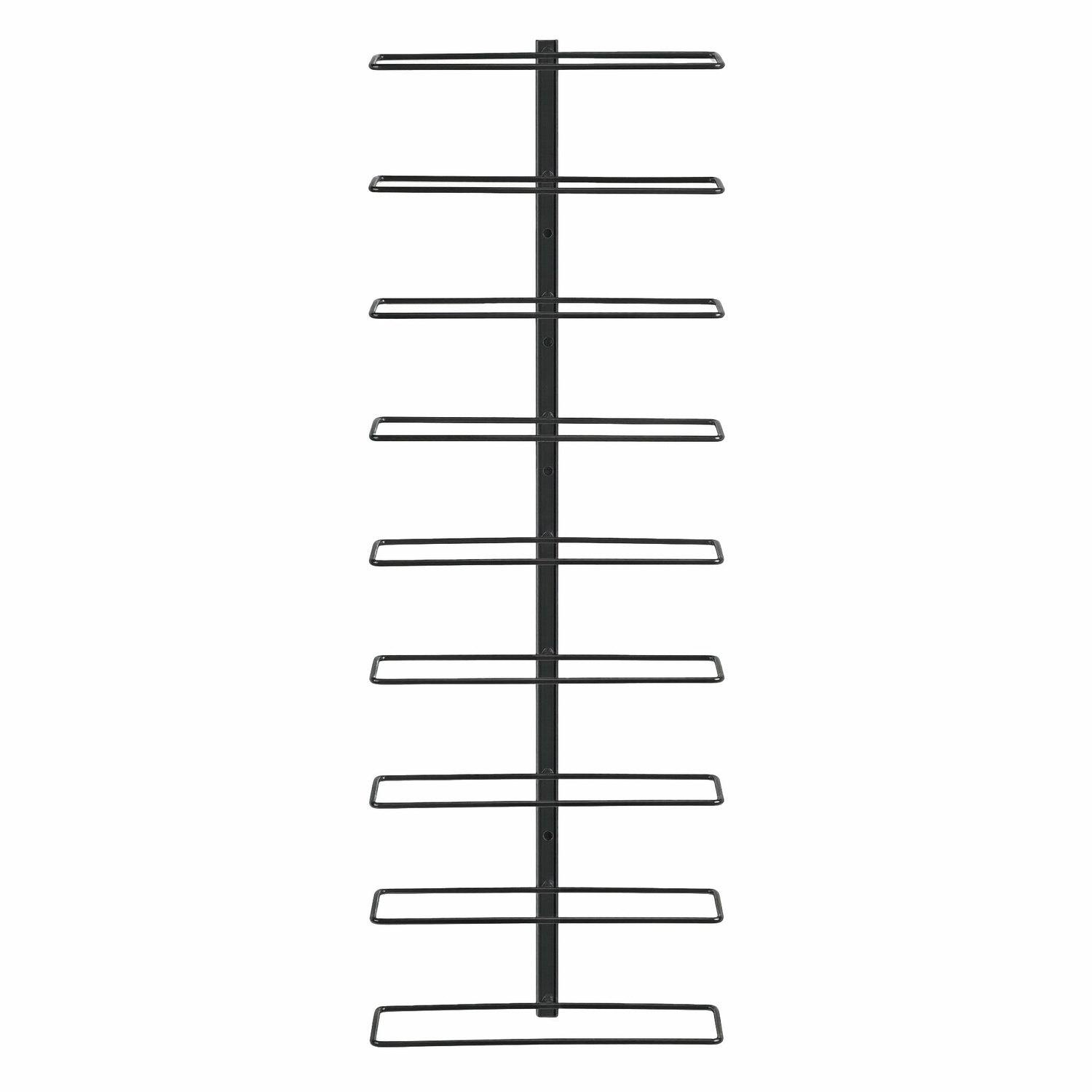 Artiss Wall Mounted Wine Rack 9 Bottles Display Storage Organizer Metal Black-Furniture > Dining > Wine Racks-PEROZ Accessories