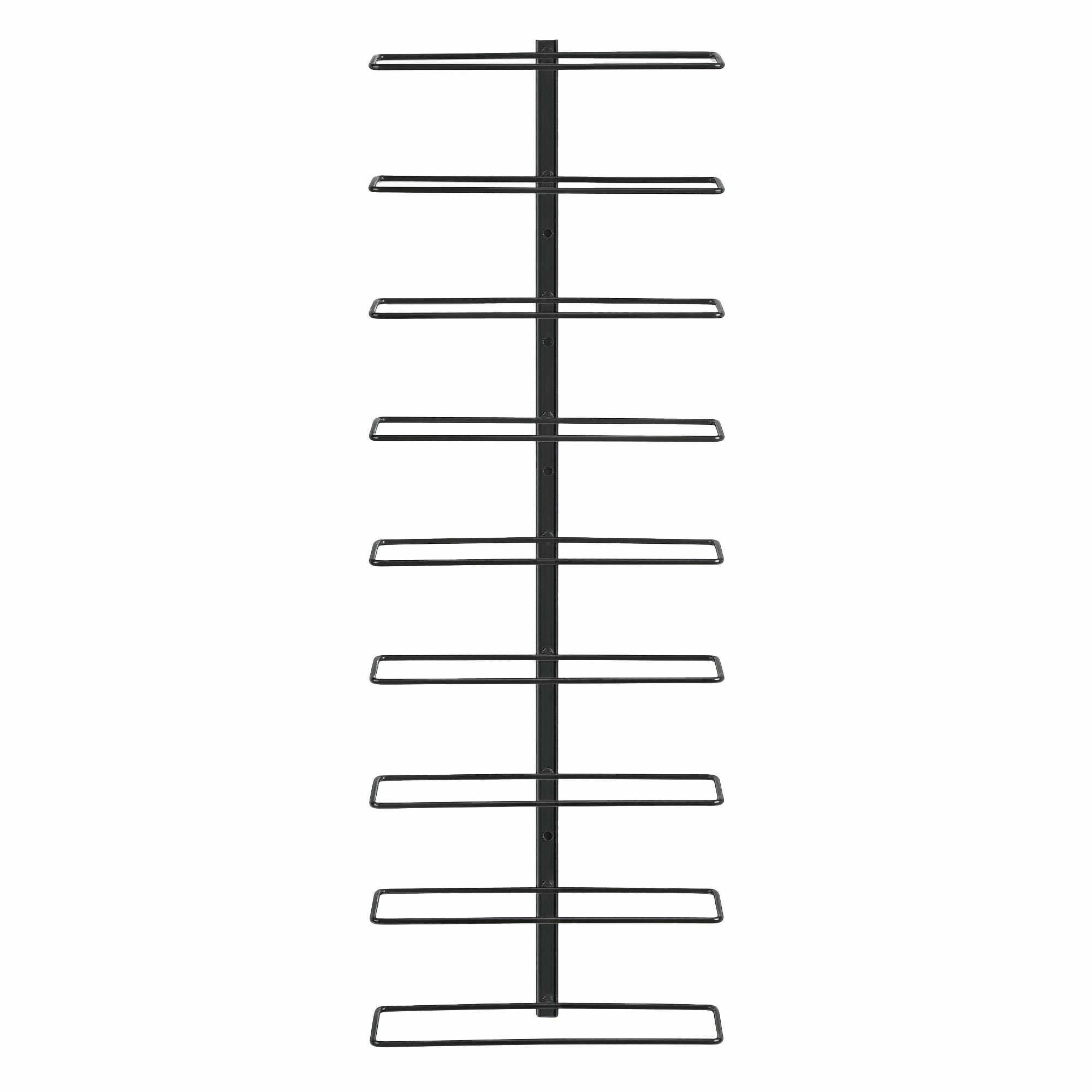 Artiss Wall Mounted Wine Rack 9 Bottles Display Storage Organizer Metal Black-Furniture > Dining > Wine Racks-PEROZ Accessories